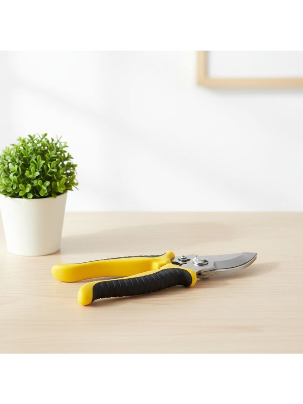 Garden Pruning Shears 7in Stainless Steel Scissors Houseplants Flowers Yellow Bl - Picture 5 of 7